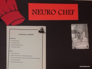Mural que mostrará el paciente que hará de chef y la receta de la semana