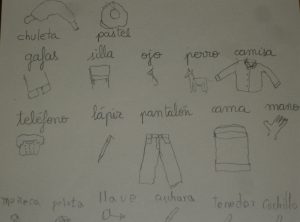 Ejemplo de dibujo comunicativo del tratamiento de una persona con autismo