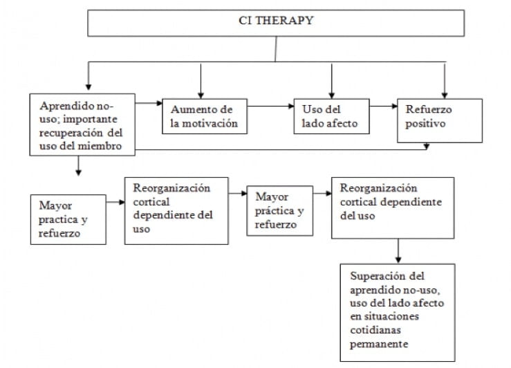 esquema de la terapia CIMT