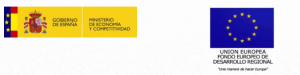 Logo del Ministerio de economía, industria y competitividad, Gobierno de España y de FEDER