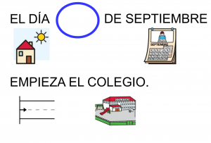 guía para la anticipación al inicio del curso escolar para niños con TEA