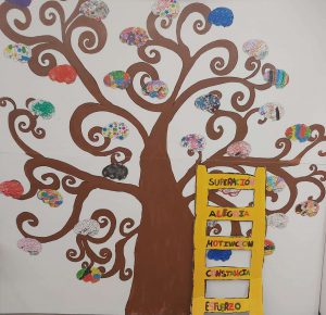 Árbol de la vida del servicio de neurorrehabilitación pediátrico para conmemorar el día del daño cerebral