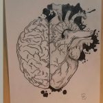 Dibujo de un cerebro realizado por un paciente de IRENEA.