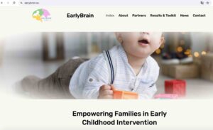 Página de inicio de la nueva web del proyecto europeo EarlyBrain