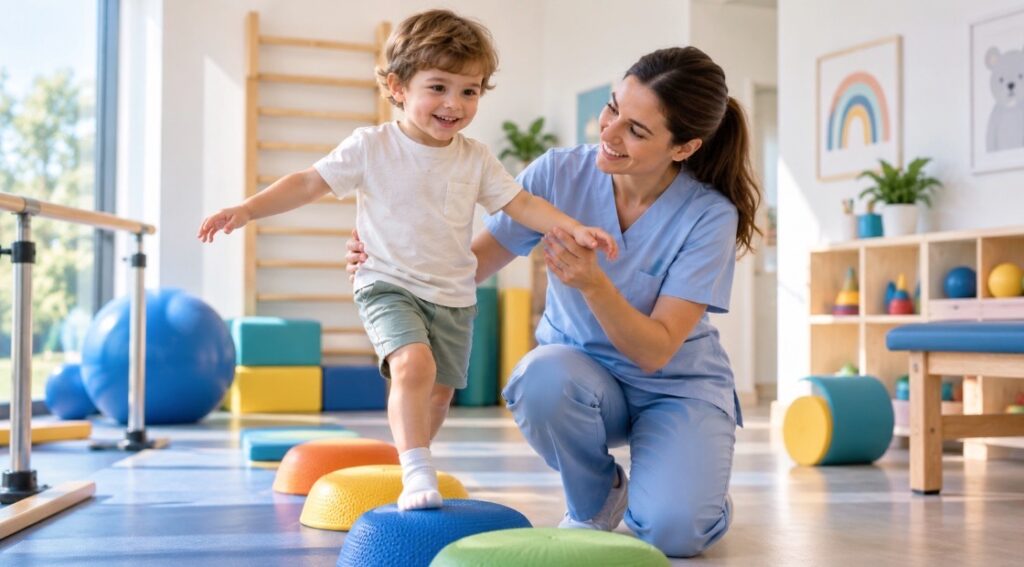 paciente de centro de neurorrehabilitacion pediatrica